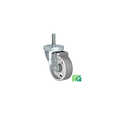 Casterhq 3" Threaded Stem Caster, Swivel Caster W/ Semi-Steel Wheel, 350lbs 24CS314SS82S-43